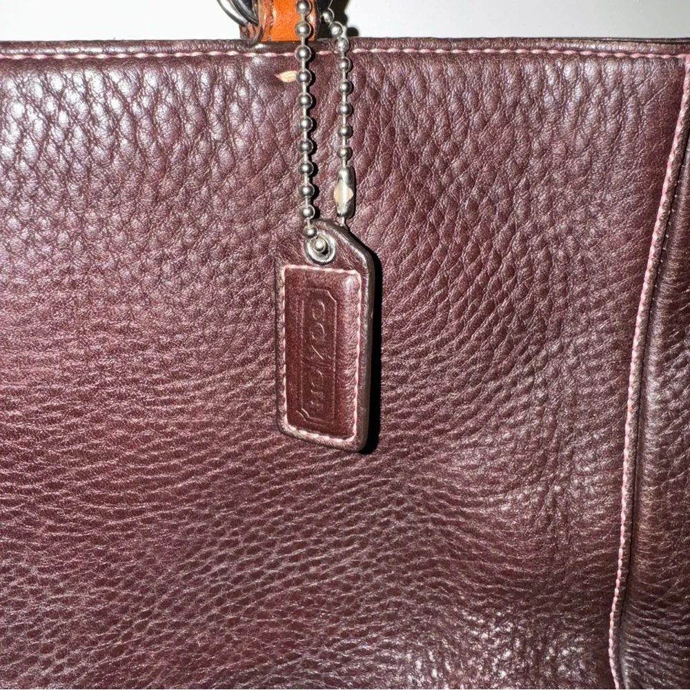 Vintage Coach Chelsea Brown Pebbled Leather Handbag